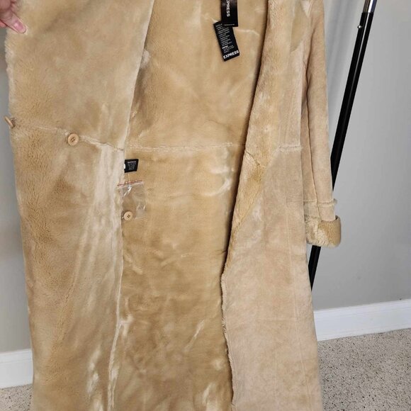 Express Tan Suede Coat - S - Picture 4 of 8
